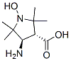3-Pyrrolidinecarboxylicacid,4-amino-1-hydroxy-2,2,5,5-tetramethyl-,trans-(9CI) 结构式