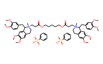 Cisatracurium besylate Structure