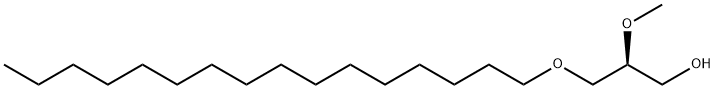 1-O-ヘキサデシル-2-O-メチル-SN-グリセロール 化学構造式