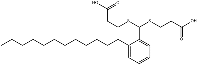 5-(2-dodecylphenyl)-4,6-dithianonanedioic acid Structure