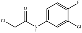 3-CHLORO-N-(CHLOROACETYL)-4-FLUOROANILINE Struktur