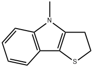 4-Methyl-3,4-dihydro-2H-thieno[3,2-b]indole 结构式