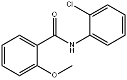 N-(2-氯苯基)-2-甲氧基苯甲酰胺, 96985-47-6, 结构式
