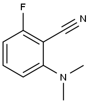 2-ジメチルアミノ-6-フルオロベンゾニトリル 化学構造式