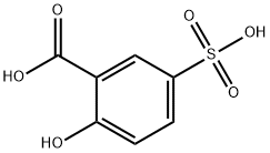 5-スルホ-2-ヒドロキシ安息香酸 化学構造式