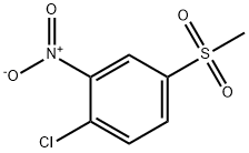 4-クロロ-3-ニトロフェニルメチルスルホン 化学構造式