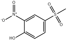 4-(methylsulphonyl)-2-nitrophenol Struktur
