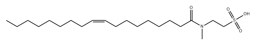 (Z)-2-(methyloleylamino)ethanesulphonic acid 结构式