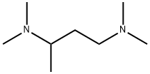 N,N,N',N'-テトラメチル-1,3-ジアミノブタン 化学構造式