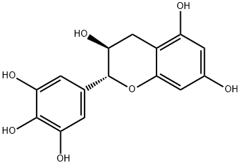 (+)-GALLOCATECHIN Struktur