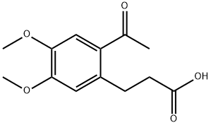 3-(2-acetyl-4,5-diMethoxyphenyl)propanoic acid Struktur