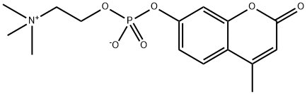 4-Methylumbelliferyl Phosphocholine Struktur