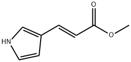 1-H-吡咯-3-乙烯基甲酸甲酯, 97055-89-5, 结构式