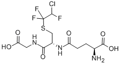 S-(2-chloro-1,1,2-trifluoroethyl)glutathione Structure