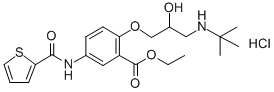 Tienoxolol Hydrochloride Structure