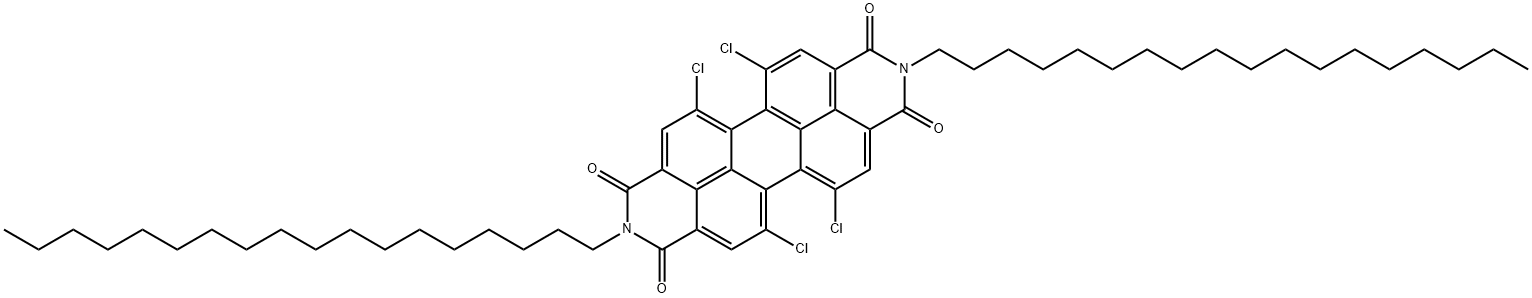 1,6,7,12-TETRACHLORO-N-N'-BIS(OCTADECYL)-PERYLENE-3,4,9,10-TETRACARBOXYLIC ACID DIIMIDE Struktur