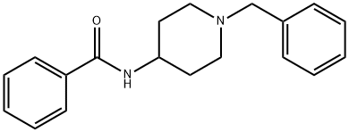 N-苄基-4-苯甲酰氨基哌啶 结构式