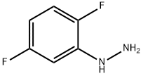2,5-ジフルオロフェニルヒドラジン 化学構造式