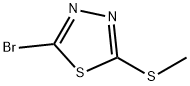 1,3,4-Thiadiazole, 2-bromo-5-(methylthio)-, 97109-46-1, 结构式