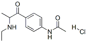 N-[4-(2-ethylaminopropanoyl)phenyl]acetamide hydrochloride 结构式
