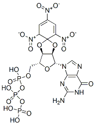 2',3'-O-(2,4,6-trinitrocyclohexadienylidene)guanosine 5'-triphosphate 结构式