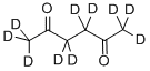 2,5-HEXANEDIONE-D10, 97135-07-4, 结构式
