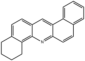 8,9,10,11, Tetrahydrodibenz(a,h)acridine Structure