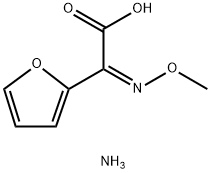 (Z)-2-Methoxyimino-2-(furyl-2-yl) acetic acid ammonium salt Struktur