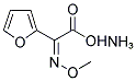 2-Methoxyiminofurylacetic acid amonium salt 化学構造式
