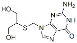 9-((1,3-dihydroxy-2-propylthio)methyl)guanine 结构式