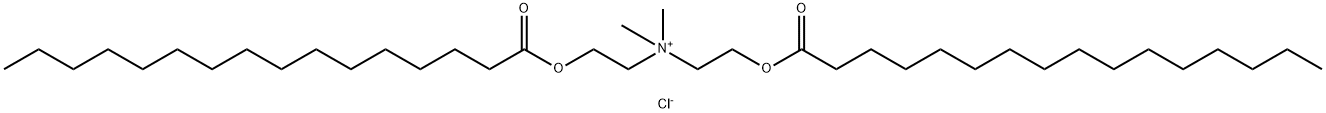 N,N-ジメチル-2-[(1-オキソヘキサデシル)オキシ]-N-[2-[(1-オキソヘキサデシル)オキシ]エチル]エタンアミニウム·クロリド 化学構造式