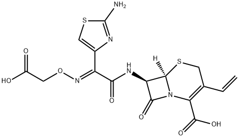 (E)-セフィキシム (セフィキシムEP不純物D) 化学構造式