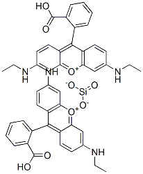 Xanthylium, 9-(2-carboxyphenyl)-3,6-bis(ethylamino)-, silicate Struktur