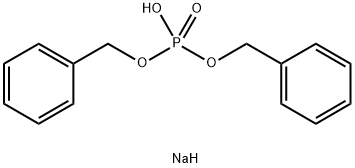 りん酸ナトリウムジベンジル 化学構造式