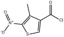 3-Thiophenecarbonyl chloride, 4-methyl-5-nitro- (9CI) Structure