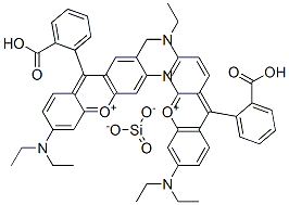 Xanthylium, 9-(2-carboxyphenyl)-3,6-bis(diethylamino)-, silicate|
