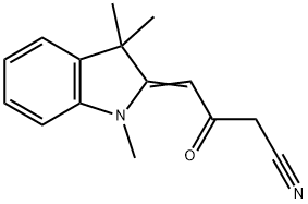 3-OXO-4-(1,3,3-TRIMETHYL-1,3-DIHYDRO-INDOL-2-YLIDENE)-BUTYRONITRILE Structure