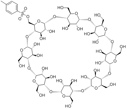 MONO-6-O-(P-TOLUENESULFONYL)-GAMMA-CYCLODEXTRIN Struktur