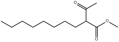 2-アセチルカプリン酸メチル 化学構造式