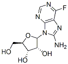 8-amino-6-fluoro-9-ribofuranosyl-9H-purine Structure