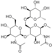 Methyl 2-Acetamido-4-O-(2-acetamido-2-deoxy-b-D-gluco- pyranosyl)-2-deoxy-6-O-(a-L-fucopyranosyl)-b-D-glucopyranoside