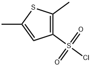 2,5-二甲基-3-硫代噻吩磺酰氯 结构式