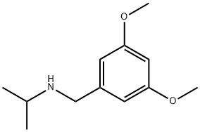 (3,5-ジメトキシベンジル)イソプロピルアミン 化学構造式