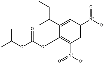 2-仲丁基-4，6-二硝基苯基异丙基碳酸酯,973-21-7,结构式