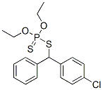 Dithiophosphoric acid O,O-diethyl S-[(4-chlorophenyl)phenylmethyl] ester Structure