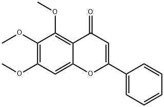 5,6,7-トリメトキシフラボン 化学構造式