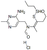 N-[(4-amino-2-methylpyrimidin-5-yl)methyl]-N-[4-hydroxy-1-methyl-2-(propyldithio)but-1-en-1-yl]formamide monohydrochloride|N-[(4-氨基-2-甲基嘧啶-5-基)甲基]-N-[4-羟基-1-甲基-2-(丙基二硫基)丁-1-烯-1-基]甲酰胺一盐酸盐