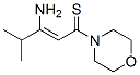 Morpholine,  4-(3-amino-4-methyl-1-thioxo-2-pentenyl)-  (9CI)|