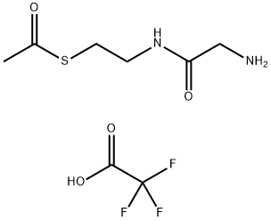 S-acetyl-N-glycylcysteamine Struktur