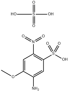 2-methoxy-4-nitro-5-(sulphooxy)phenylammonium hydrogen sulphate Structure